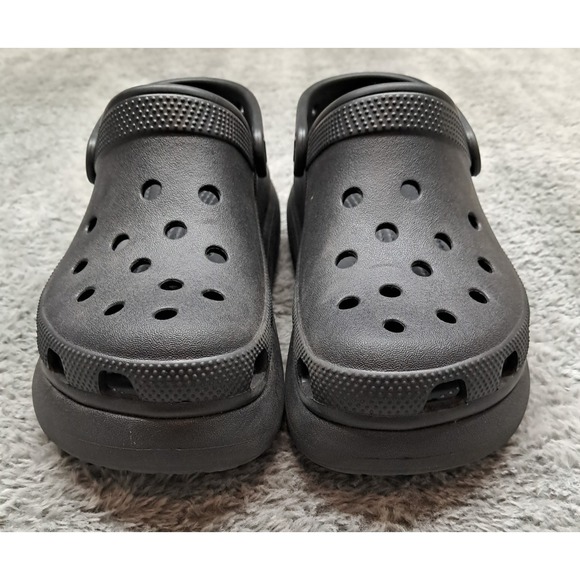 Crocs Womens Sz 6 Classic Bae Clogs Platform Iconic Comfort Black Shoes Mens 4 - Picture 2 of 10